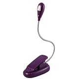 GadgetinBox™ - Flexible LED Reading Light Lamp For Amazon Kindle 3 4 & Touch, Kobo Wireless & Touch, BlackBerry, Samsung, HTC Tablets, Sony eBook Readers, Maps and more (Purple)by GadgetinBox™