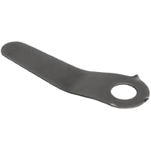 Steel Flat Spring, 1" Length x 0.01" Thick,  5/16" Base Width, Screw Size # 6 (Pack of 25)