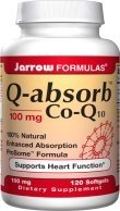 Jarrow Formulas Q-Absorb Co-Q10, 100mg, 120-Soft Gels