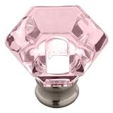 TARGET Home Acrylic Faceted 4 Knob Value Pack- Light Pink and Satin Nickel