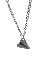 BlueTop(TM) Adjustable Stainless Steel Chain Harry Style One Direction Necklace Paper Airplane