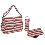 Canvas Buckle Bag - Canvas Chameleon Stripes - Pink