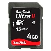 Sandisk Ultra II SDHC 4GB SD Memory Card (SDSDH-4096, BULK Static Pack, No Reader)