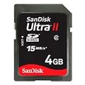 Sandisk Ultra II SDHC 4GB SD Memory Card (SDSDH-4096, BULK Static Pack, No Reader)