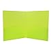 JAM Paper® - Lime Green Heavy Duty Plastic 2 Pocket Presentation School Folder - Sold individually