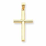 14k Polished Cross Pendant