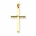 14k Polished Cross Pendant