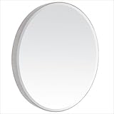IMAGE OF Contemporary Beveled Oval Mirror in Antique Silver