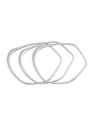 Set of 3 Sterling Silver Bangle Bracelet