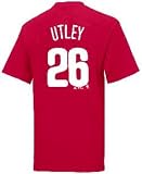 Chase Utley Youth Philadelphia Phillies Red 2-Sided MLB Short SleeveTee Shirt By Majestic