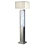Nova Lighting 11669 String Theory Floor Lamp, Silver Aluminum And Silver Mist Shade