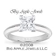 1.02 CT PRINCESS CUT DIAMOND ENGAGEMENT RING G SI-1 14K GOLD
