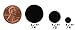 ChromaLabel 1/4 Inch Round Colored Stickers, Permanent Sticky Dots Color Coding Labels, Ideal Sticker Dot for Arts and Crafts - 1000 Colored Dots per Roll, Metallic Gold Sticker Labels