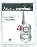 Cobra Microtalk 2 Way Radio FRS 110 Operating Instructions Booklet. 2000.