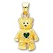 14k May BirthStone Bear Pendant