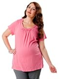 Motherhood Maternity: Plus Size Short Sleeve Scoop Neck Lightweight Maternity T Shirt