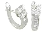 14KT White Gold 0.50ct. Loop Diamond Earring
