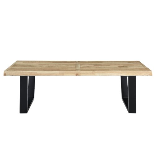 LexMod George Nelson Style 5-Feet Platform Bench with Natural Wood Finish