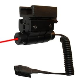 Aim Red Laser with Wire Pressure Switch and Laserlyte Rail Adapter for S&W Sigma by 