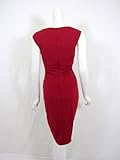 IMAGE OF Michael Kors womens rouge red v neck dress 10