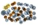 LIFE-SIZE OVERHEAD COINS SET OF 50