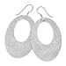 CleverSilver's Oval Brushed Earrings title=