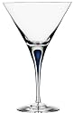 Orrefors Intermezzo Blue Martini Glasses, Set of 2