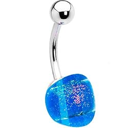 Blue Stardust Belly Ring