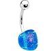 Blue Stardust Belly Ring