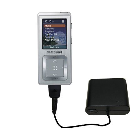 Emergency AA Battery Charge Extender for the Samsung Yepp YP-Z5 - Gomadic Brand w/ TipExchange Technology