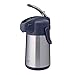 GiNT Coffee Airpot Thermal Carafe Dispenser with Pump, Stainless Steel Vacuum Insulated Lever-Action Airpots for Coffee to Keep Hot/Cold Retention, 75oz, Silver