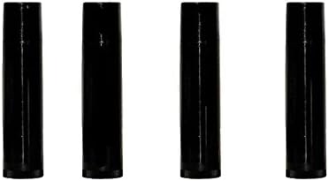 DIY Natural Products 50 Piece Black Tubes With Lids .15oz USA Made For Your Own: Lip Balm Lip Shimmer Lip Stain Lip Color Lip Sealer Lip Primer Lip Plumper To Medicate Moisturize SPF Protect Sunscreen