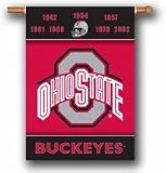 OHIO STATE CHAMPION YEARS 2-SIDED 28 X 40 BANNERS
