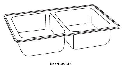 Elkay D23317 Dayton 33-Inch by 17-Inch Stainless Steel Double Bowl Kitchen Sink, Satin Finish