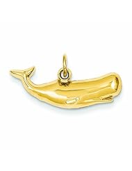 14K Gold Sperm Whale Charm