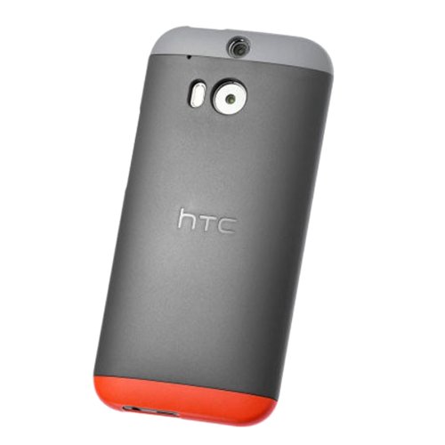 HTC HC C940 Double Dip Hard Shell Case for HTC M8 - Grey/Red