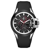 GUESS #U10575G1 Men's Ergonomic Multi Function 3 Dial Sports Watch