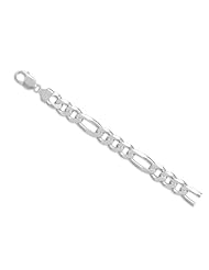 9" 300 Figaro Chain Bracelet (10.5mm)
