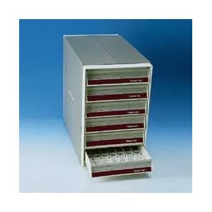 Cabinet with 1000 White Embedding Rings - Tissue-Tek Embedding Ring Filing Cabinet, Sakura Finetek