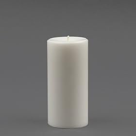 3 X 6 White Unscented Pillar Candles Set 24 Wedding by Quick Candles