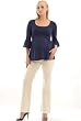 The Olian Lantern Sleeve Maternity/Nursing Top