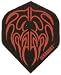Elkadart Nylon 100 Micron Thick Standard Flights - Red Flame Design Elkadart Nylon 100 Micron Thick Standard Flights - Red Flame Design