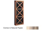 Wine Cellar Innovations Designer Series Collection Natural Poplar Solid Diamond Cube 72x24x13-in.