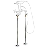 American Bath Factory F5-1100-CH Straight Supply Line, Chrome