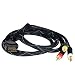 6-Foot Replacement Gaming Cable for PlayStation 3 (Black)