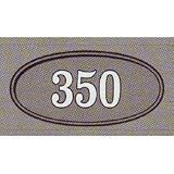 HAN-R221 oval large wall sign - raised letters by Hanover