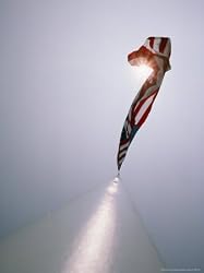 View Looking Directly up a Flagpole Photographic Poster Print by Stephen St. John, 48x64