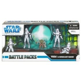 31QeUEYtpzL Star Wars: The Clone Wars Battle Packs   Yoda/Coruscant Guard