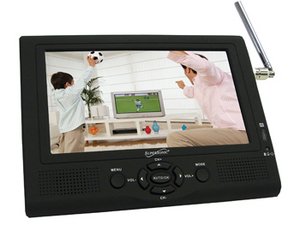 Supersonic 7 inch Portable LCD TV with ATSC Digital Tuner, AC/DC Adapter & Rechargeable Battery