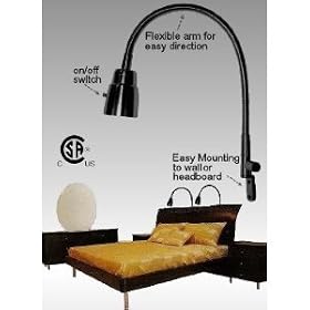 Black Bright Reading Led Bed Light /Lamp Light Night